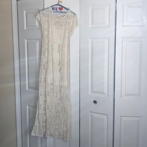 Anthropologie Bellflower Lace Dress